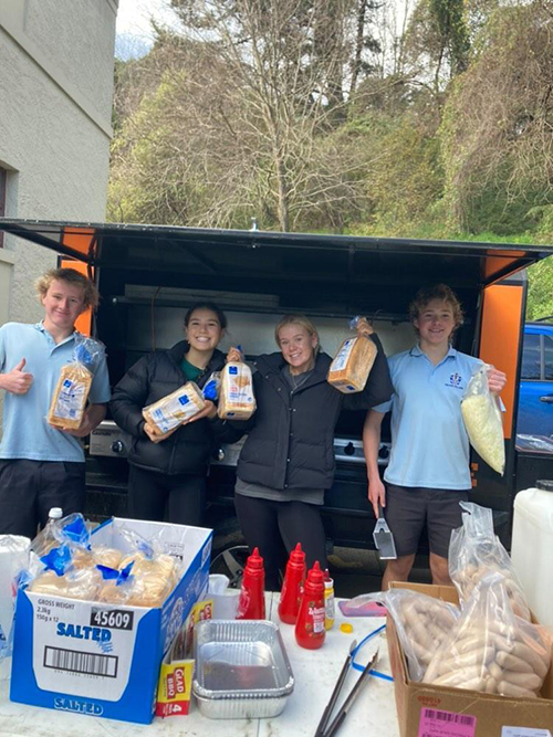 Collaboration sausage sizzle photo